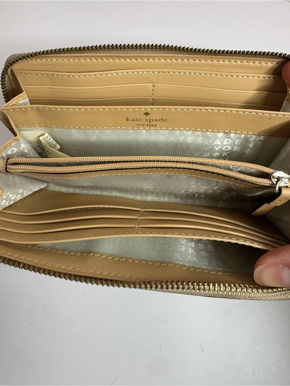 #410 Kate Spade New York Wellesley Neda Leather Zip Around Long Wallet